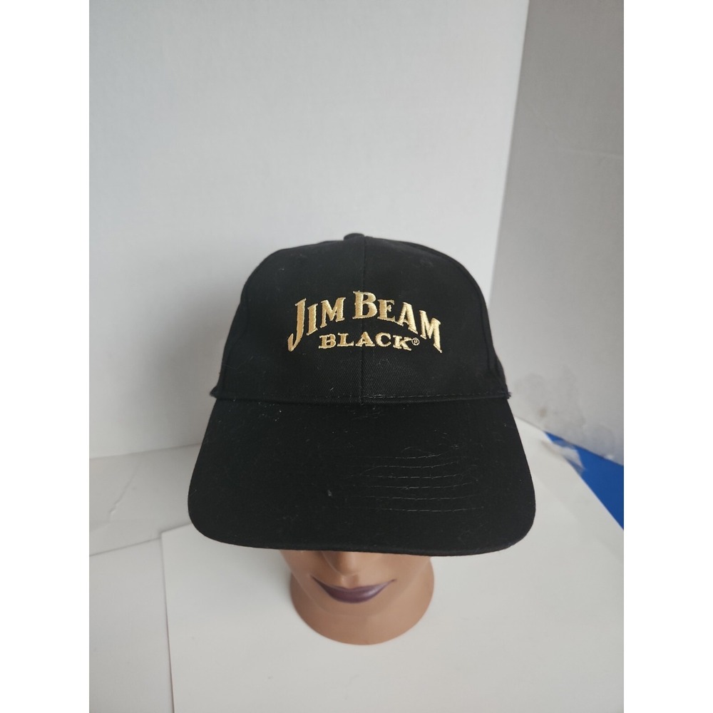 Jim Beam Black Cap Hat Black Strap Back Adjustable